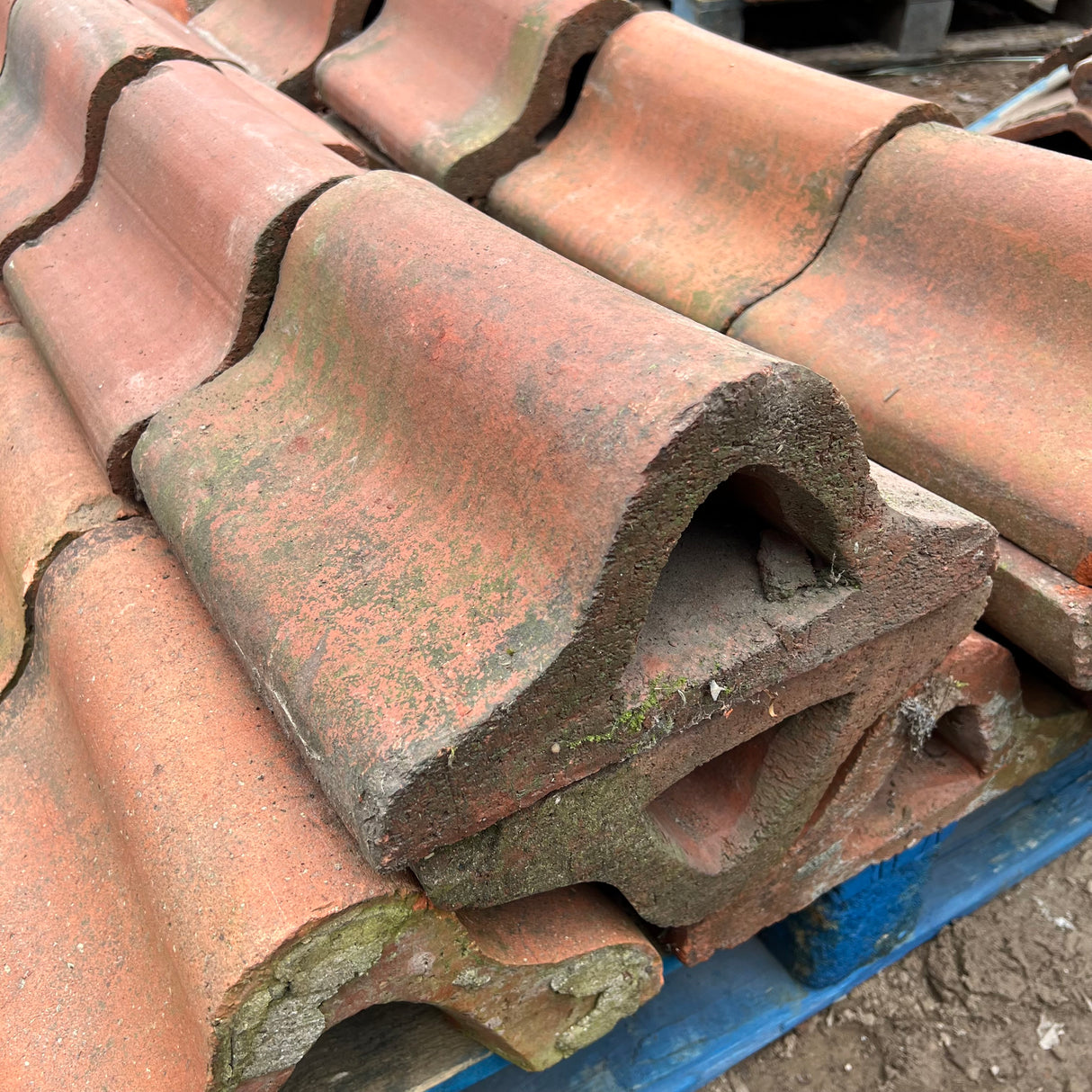 Reclaimed Terracotta Red Red Wall Coping Brick - Job Lot of 28ft