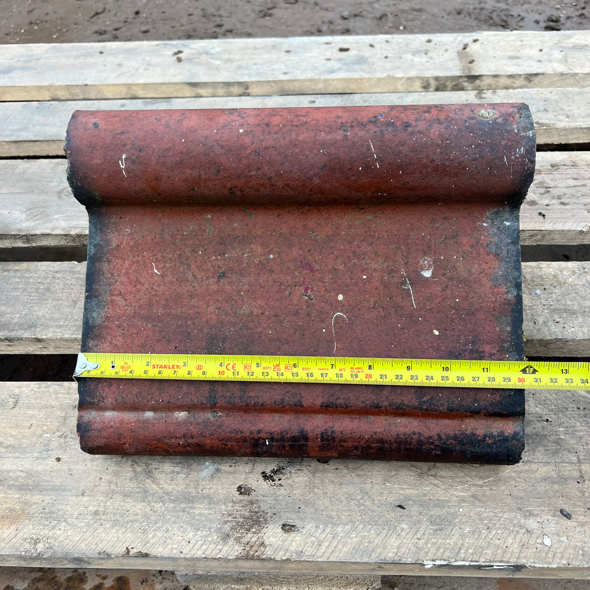 Reclaimed Terracotta Red Wall Coping Brick - Job Lot of 8ft