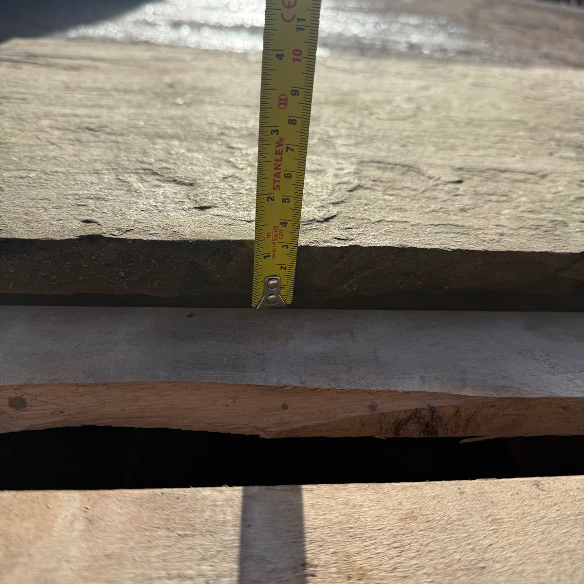 Reclaimed Stone Fireplace Hearth - 900mm x 600mm