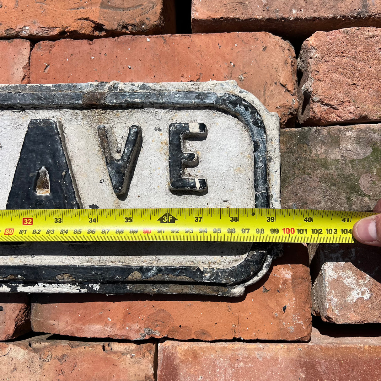 Original Cast Iron ‘Princess Ave’ Sign