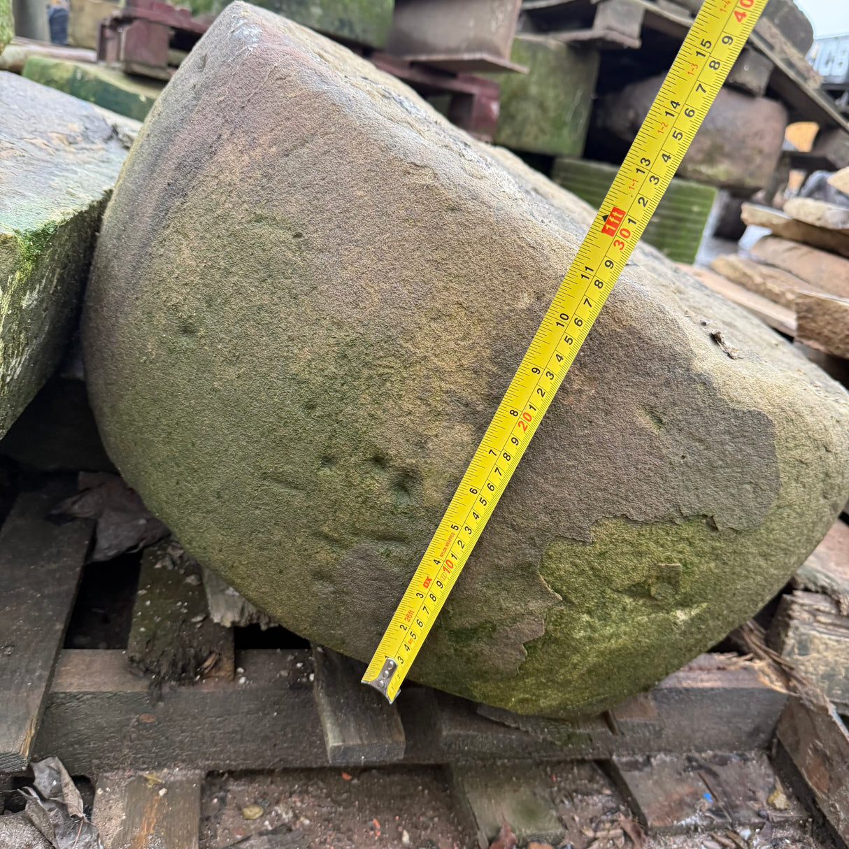 Reclaimed Stone Mill Stone