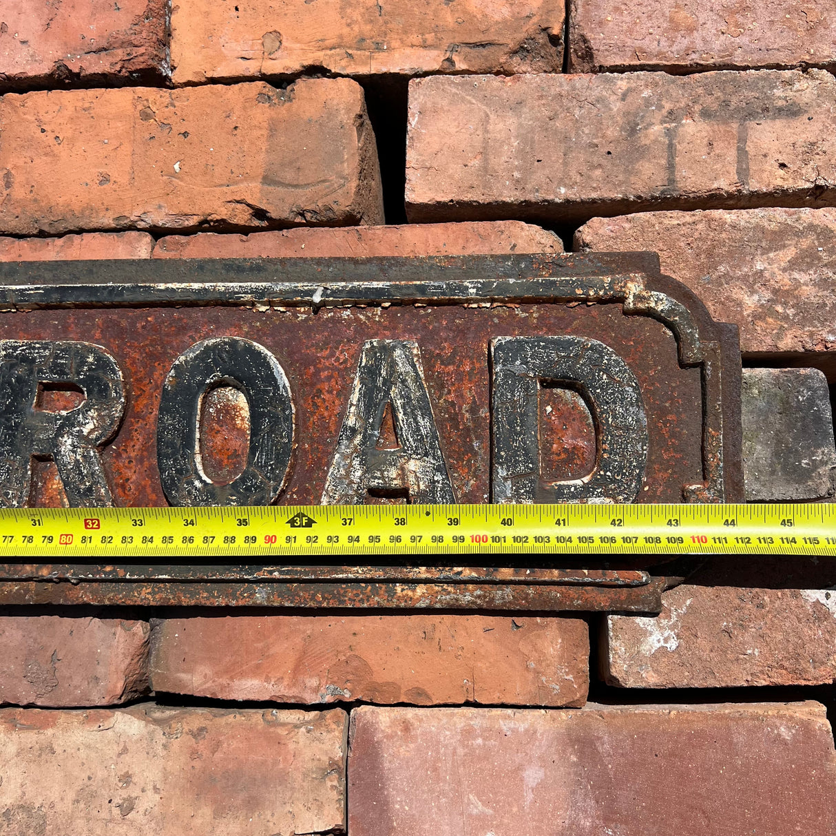 Original Cast Iron ‘Highfield Road’ Street Sign