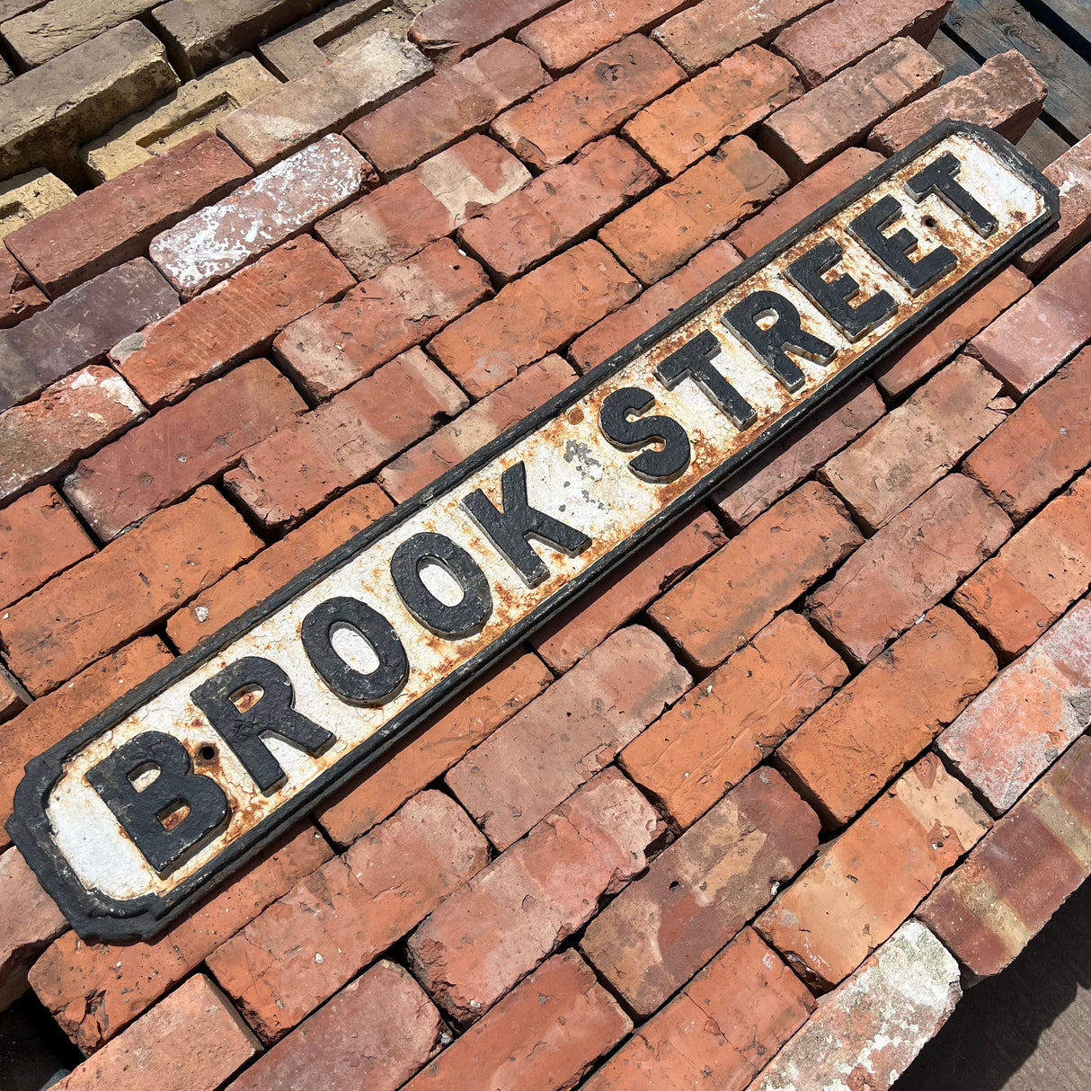 Original Cast Iron ‘Brook Street’ Street Sign