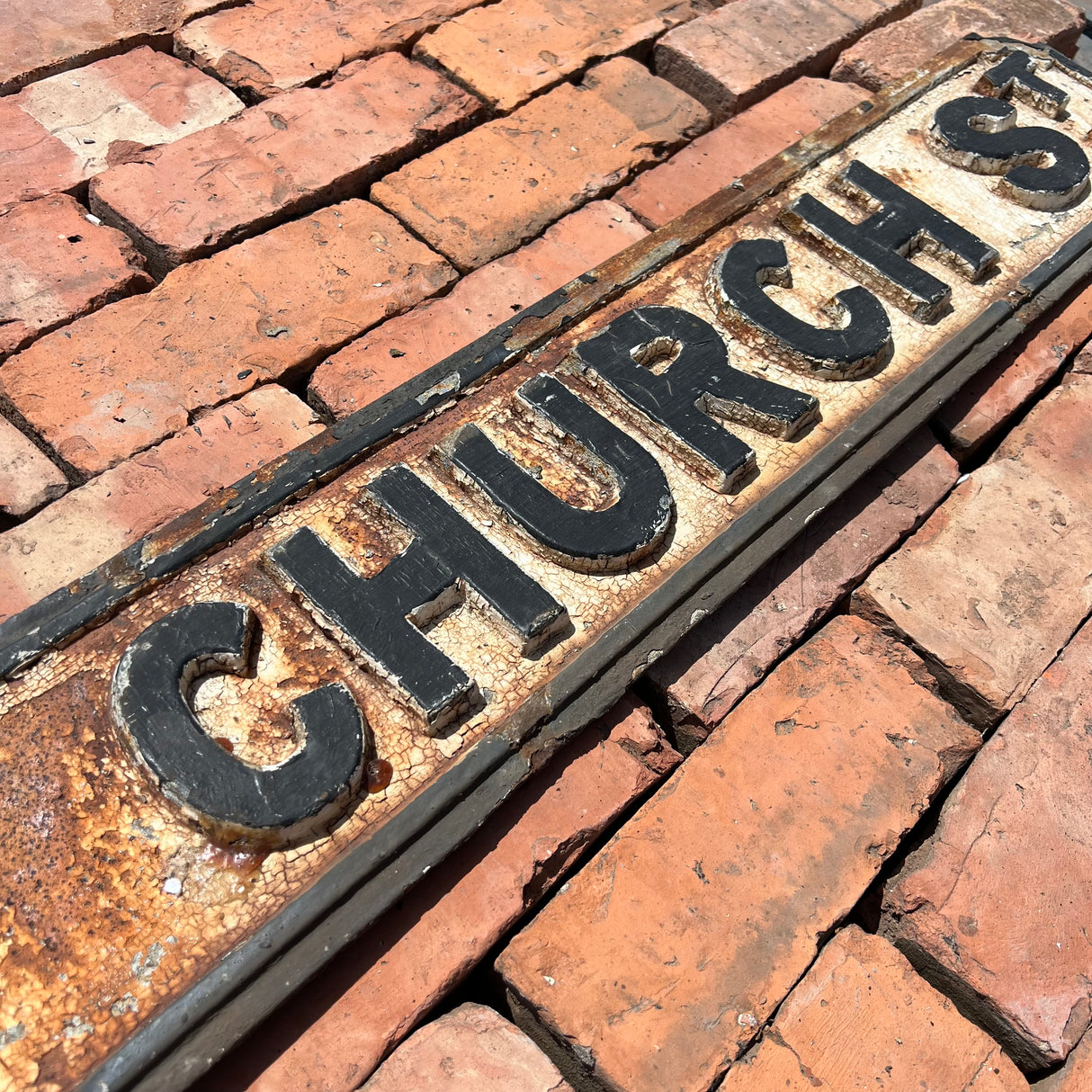 Original Cast Iron ‘Christ Church St’ Street Sign