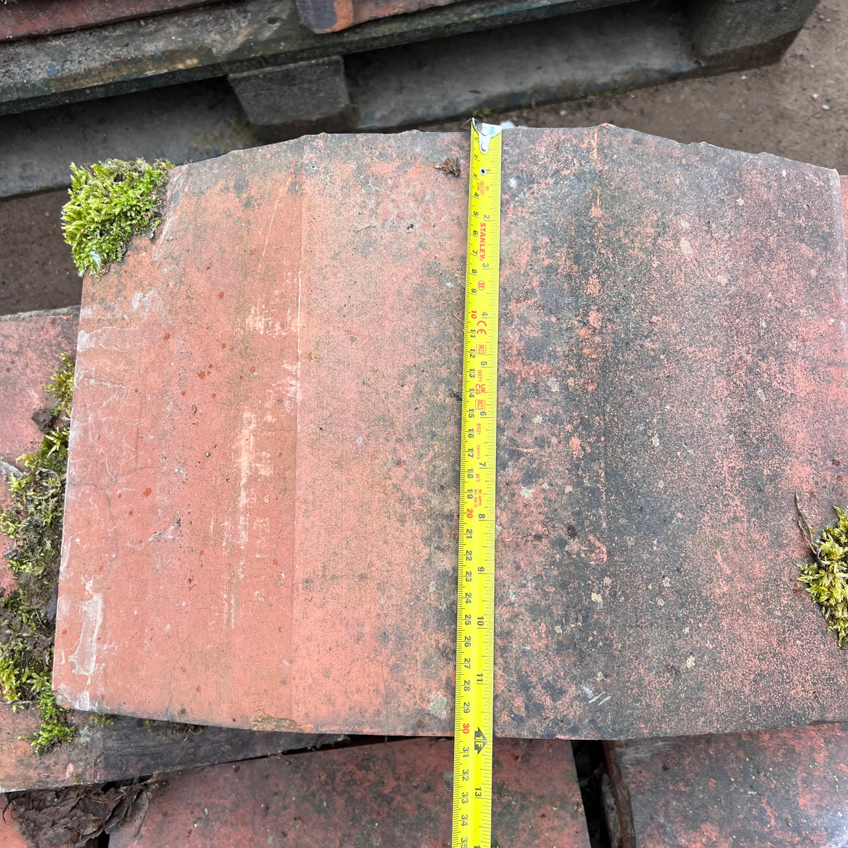 Reclaimed Terracotta Red Wall Coping Brick - Job Lot of 9ft