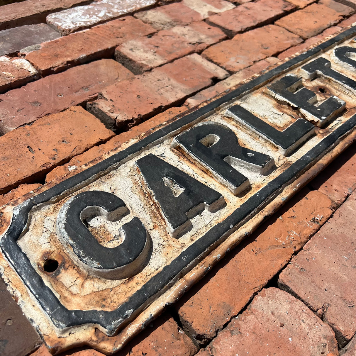 Original Cast Iron ‘Carleton St’ Street Sign