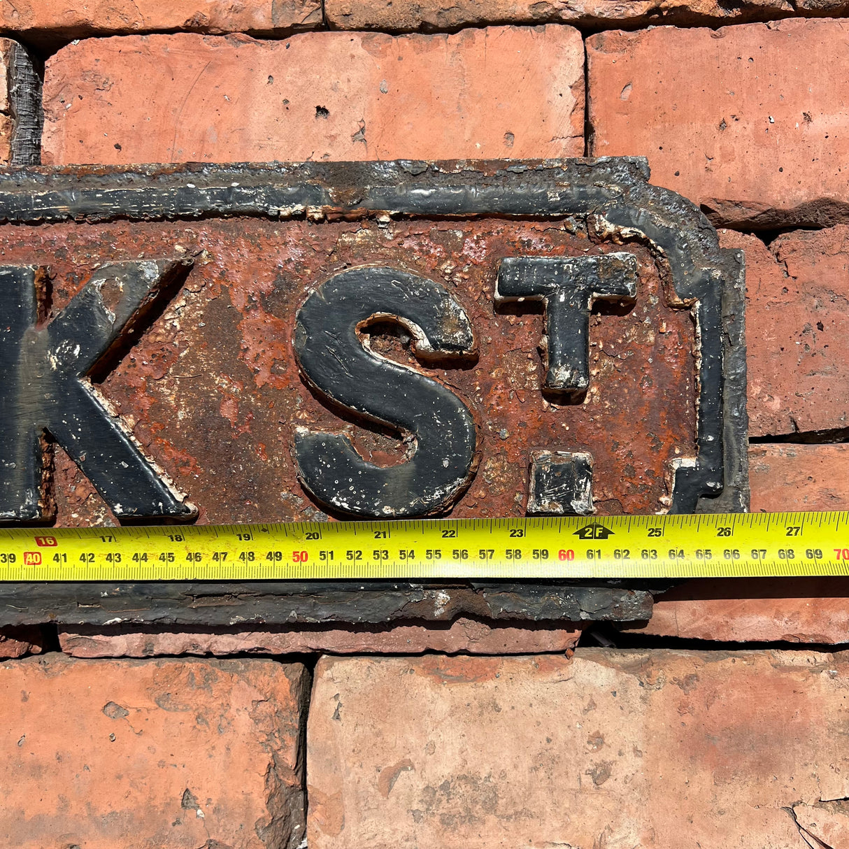 Original Cast Iron ‘Brook St’ Street Sign