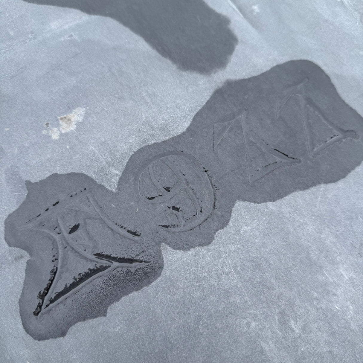 Reclaimed Snooker Table Slate Slab - 1870mm x 730mm