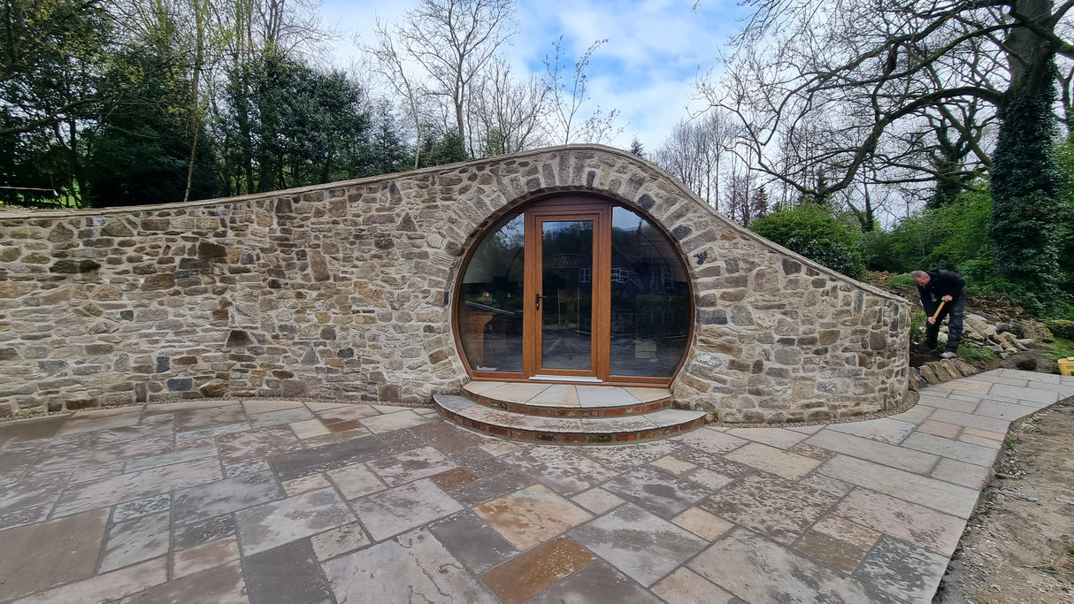 Hobbit Garden Room & Pond Built Using Natural Walling Stone