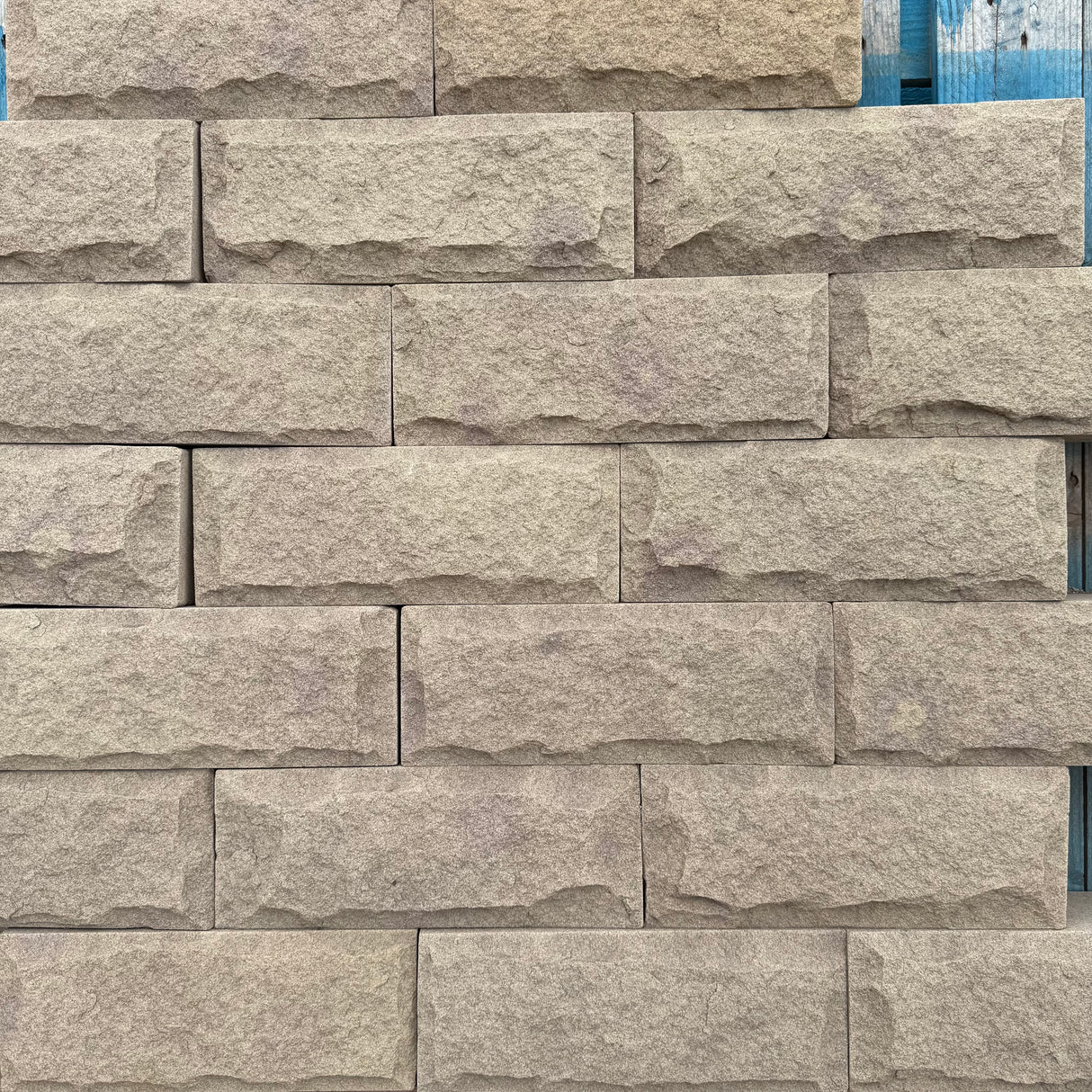 140mm Britannia Pitched Face Sandstone Building Stone - Per SQM