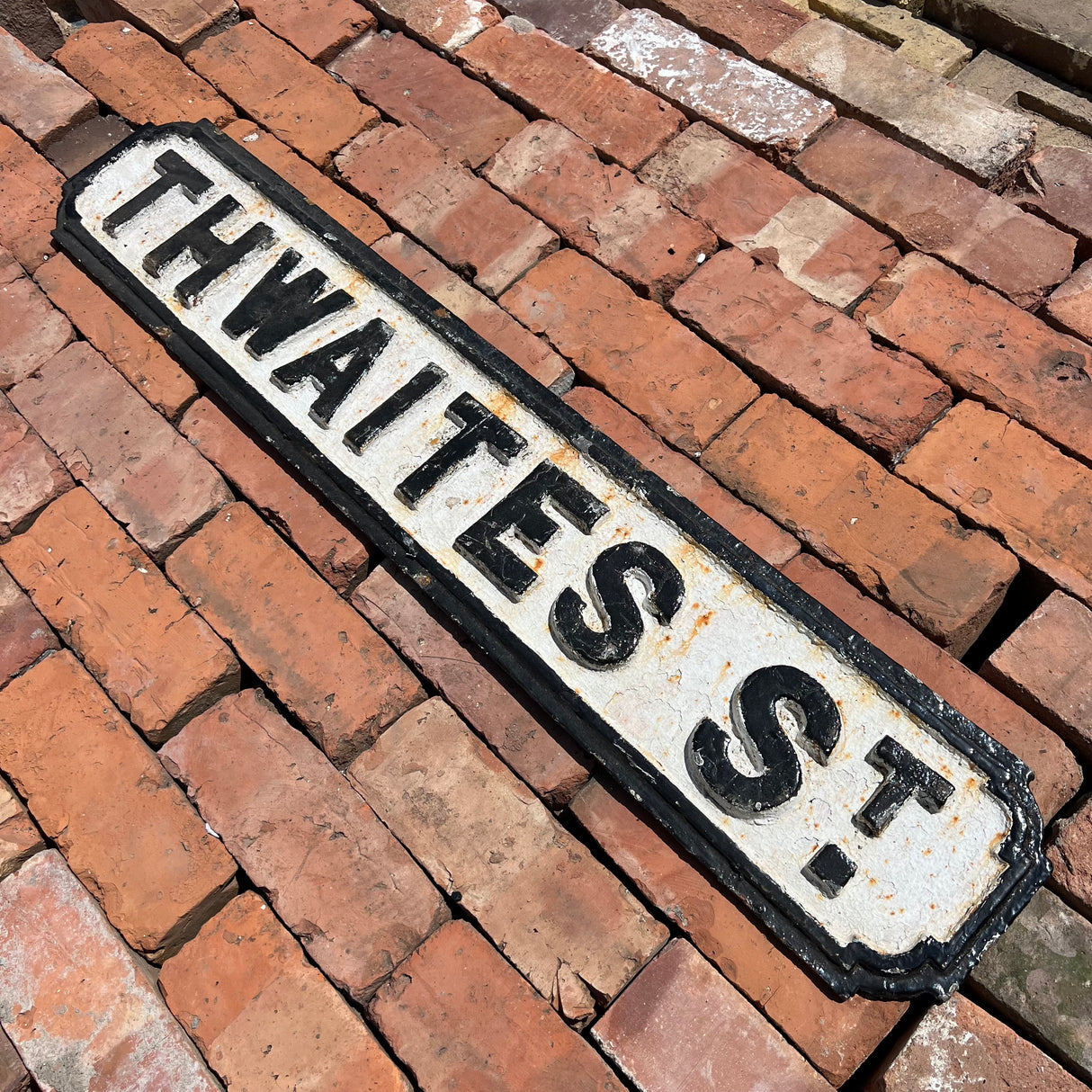 Original Cast Iron ‘Thwaites St’ Street Sign