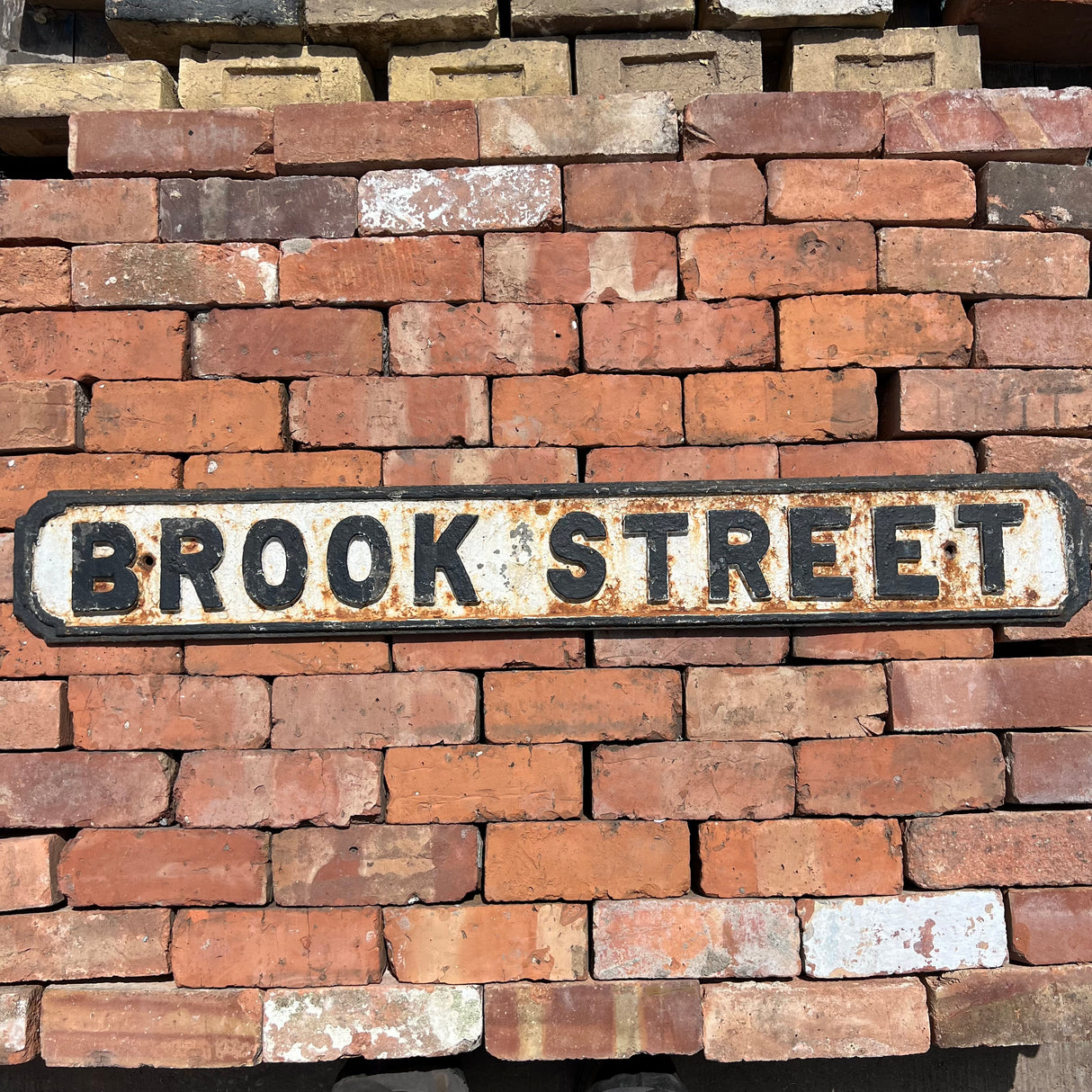 Original Cast Iron ‘Brook Street’ Street Sign