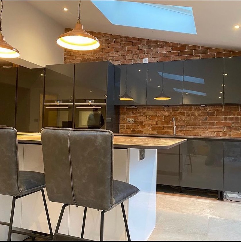 Internal Brick Slip Feature Walls in Bristol