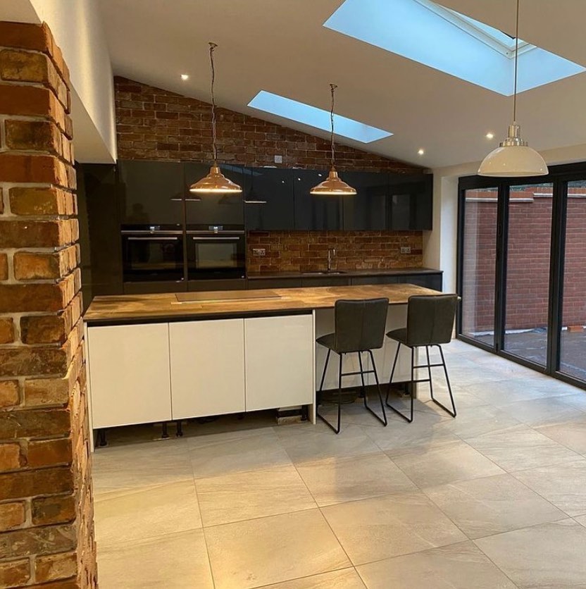 Internal Brick Slip Feature Walls in Bristol