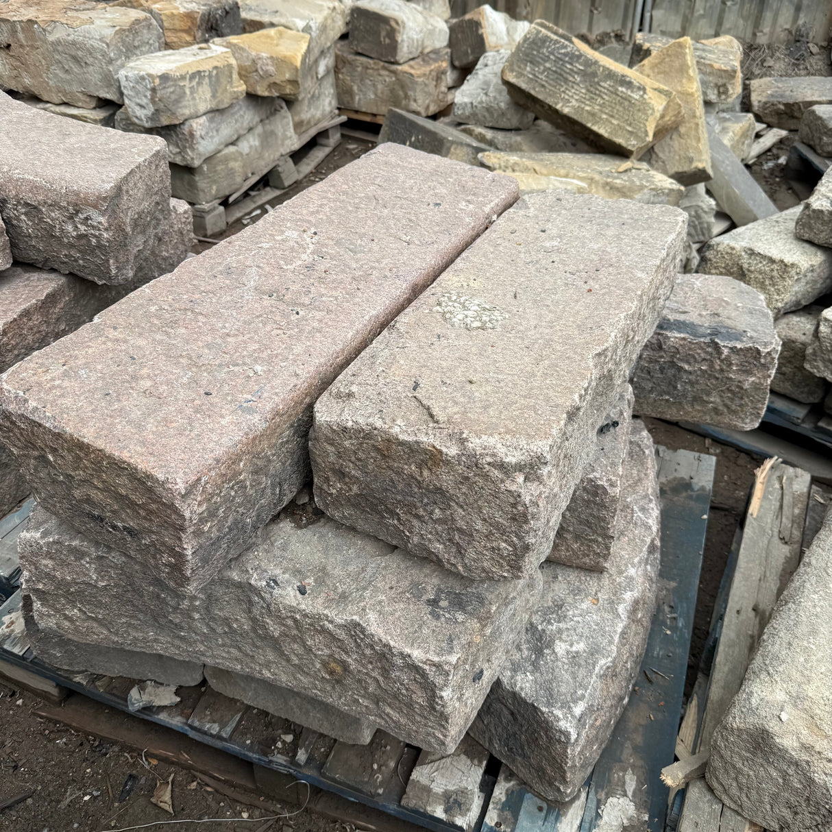 Reclaimed Pink Granite Kerbs