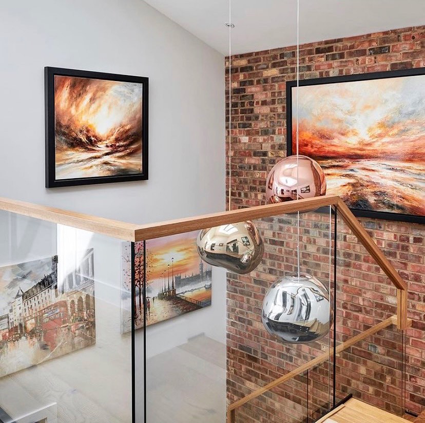 Internal Brick Slip Feature Walls in Bristol