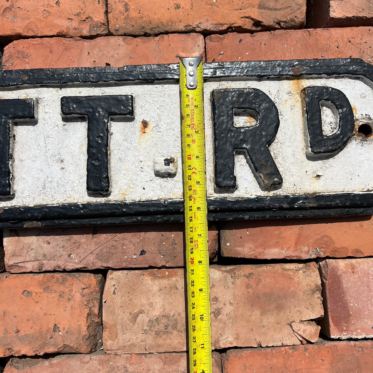 Original Cast Iron ‘Garnett Rd’ Street Sign