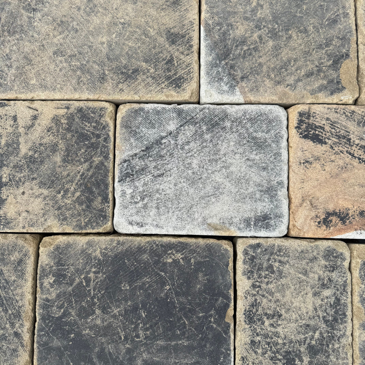 New Weathered Yorkshire Sandstone Cobble Setts - Per SQM