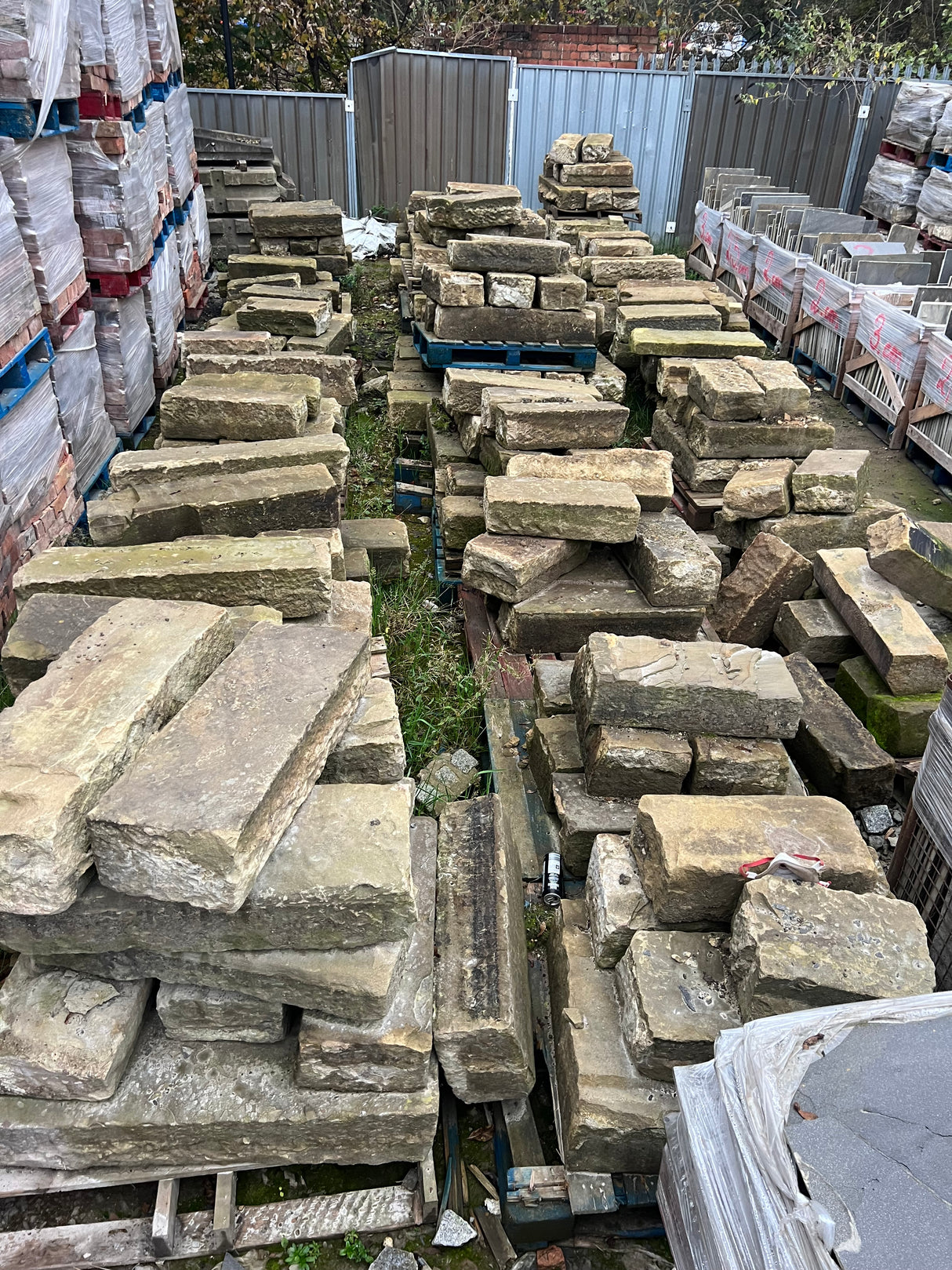 Reclaimed Stone Kerb Edging - 12” x 8”