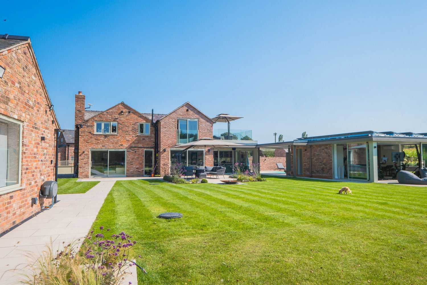 Modern Home Built Using Reclaimed Bricks in Cheshire