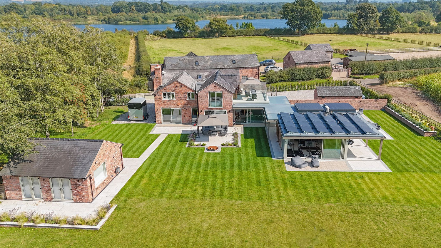 Modern Home Built Using Reclaimed Bricks in Cheshire