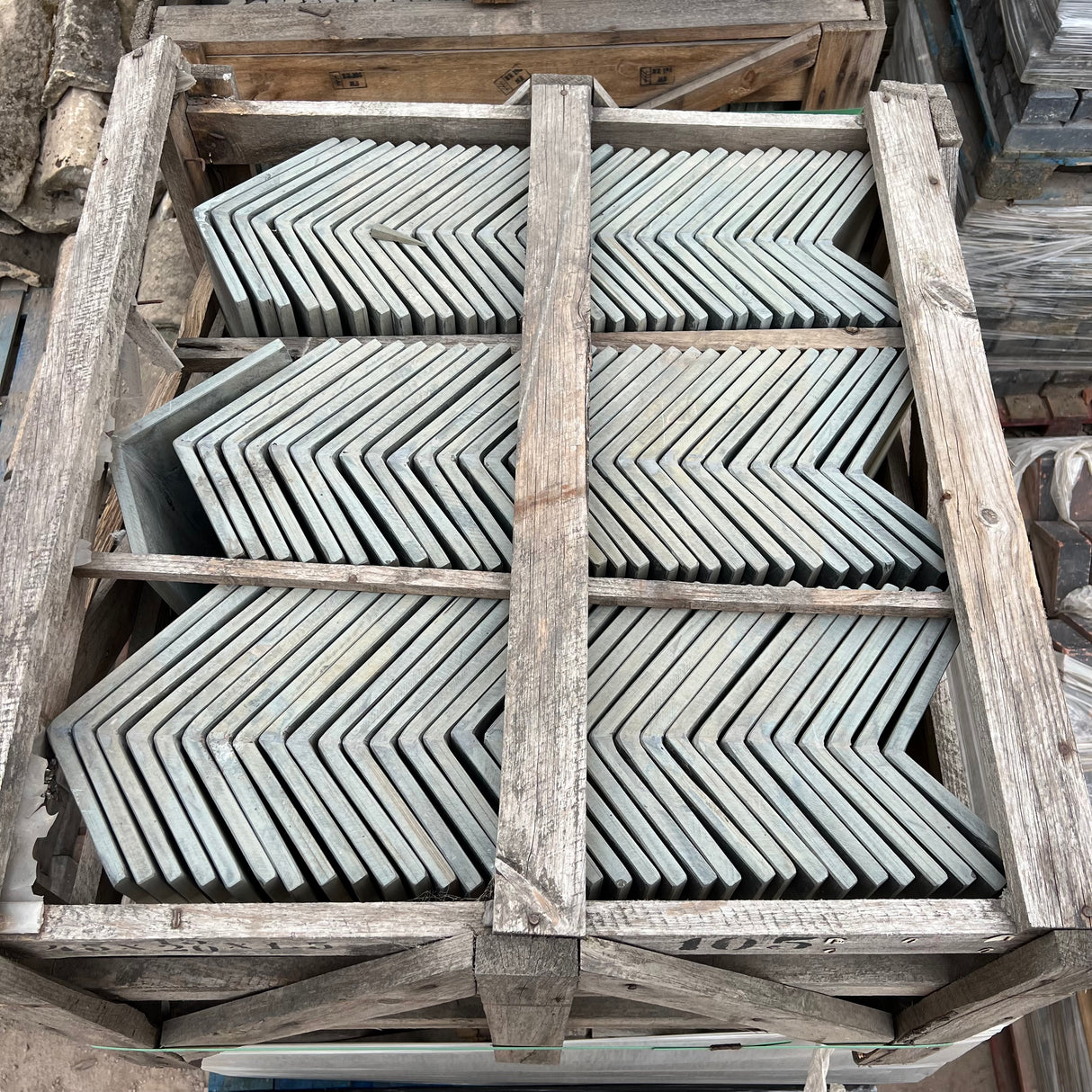 New Brazilian Slate Roof Ridge Tile - 115 Degrees