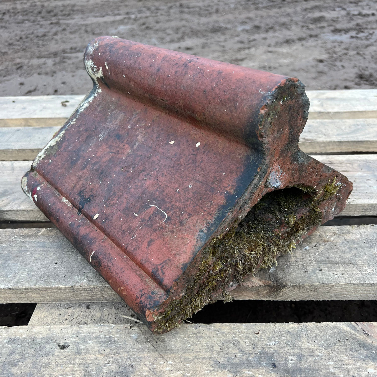 Reclaimed Terracotta Red Wall Coping Brick - Job Lot of 8ft