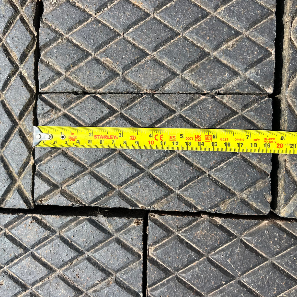 Reclaimed Staffordshire Blue Victorian Diamond Paver