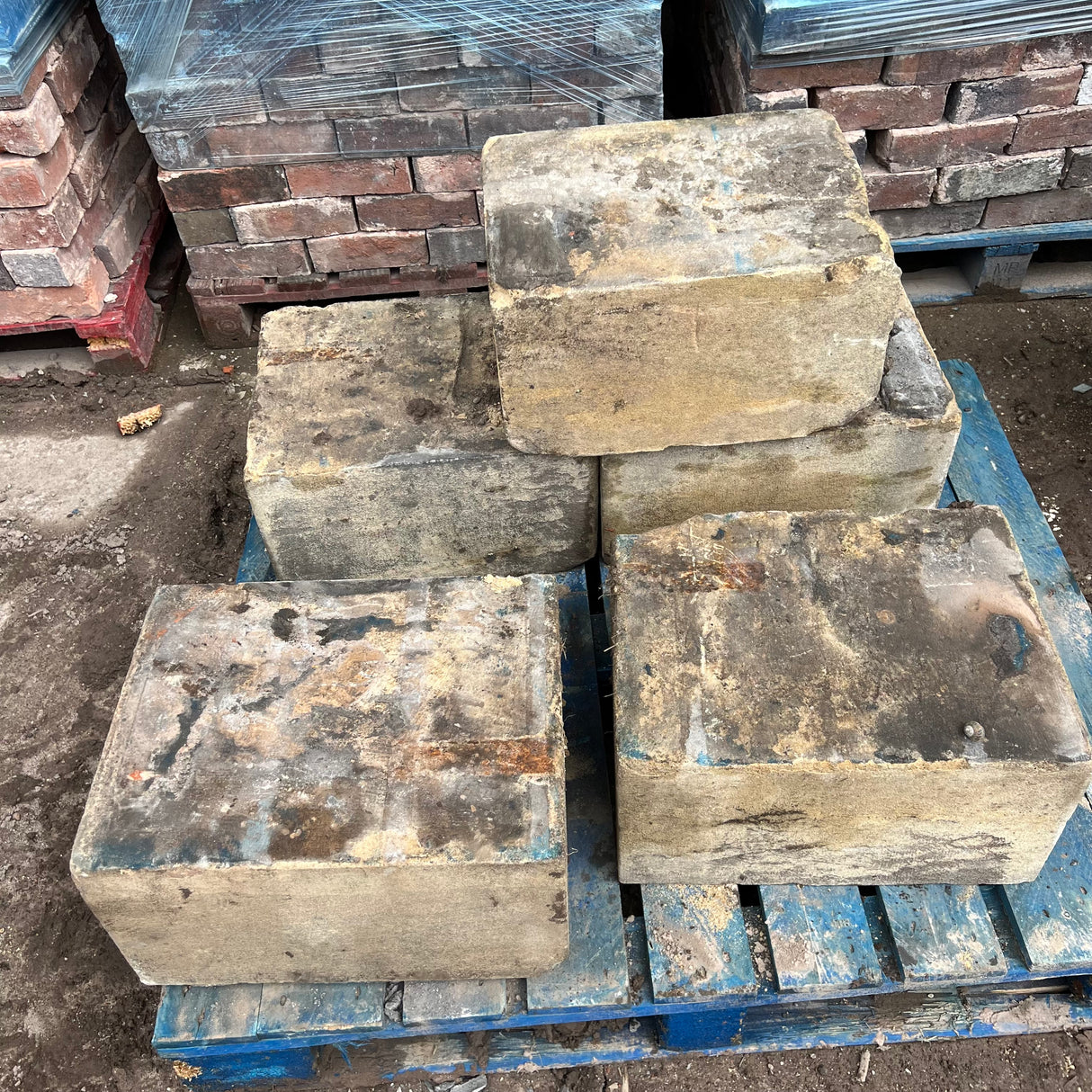 Reclaimed York Natural Stone Statue Plinth