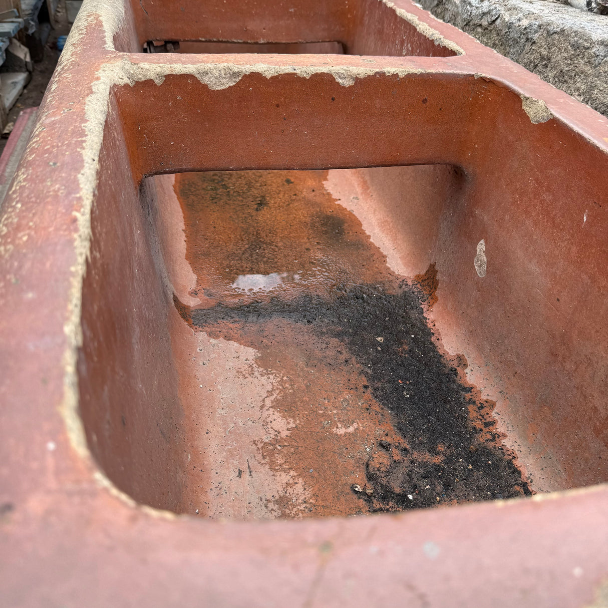 Reclaimed Brown Glazed Trough