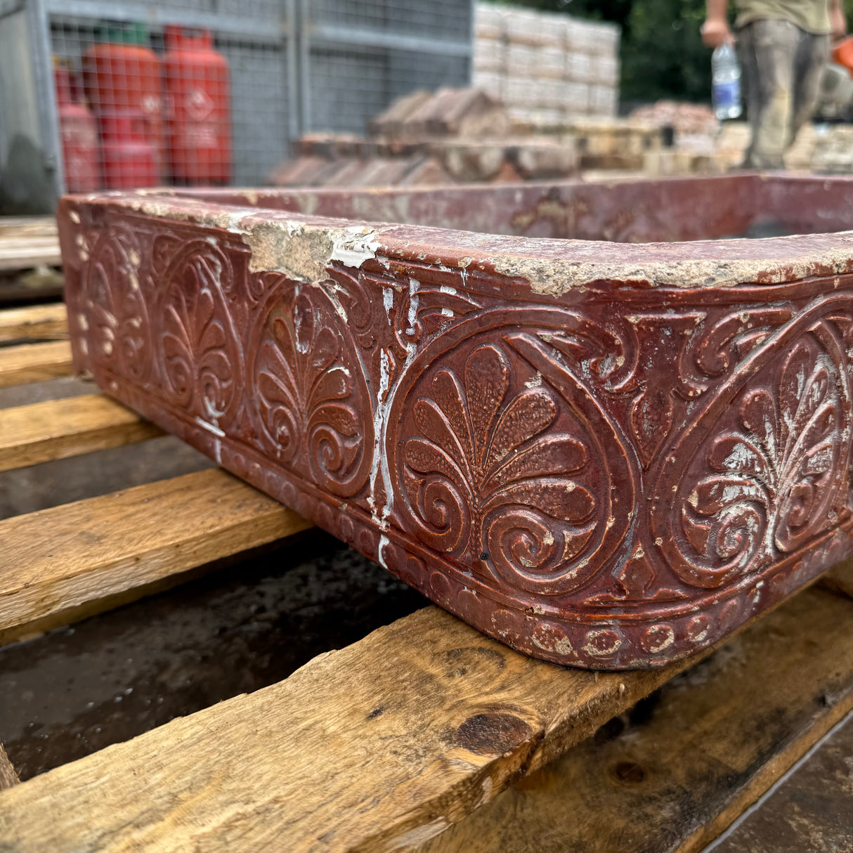 Decorative Glazed Brown Sink