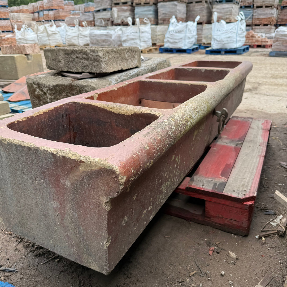 Reclaimed Brown Glazed Trough