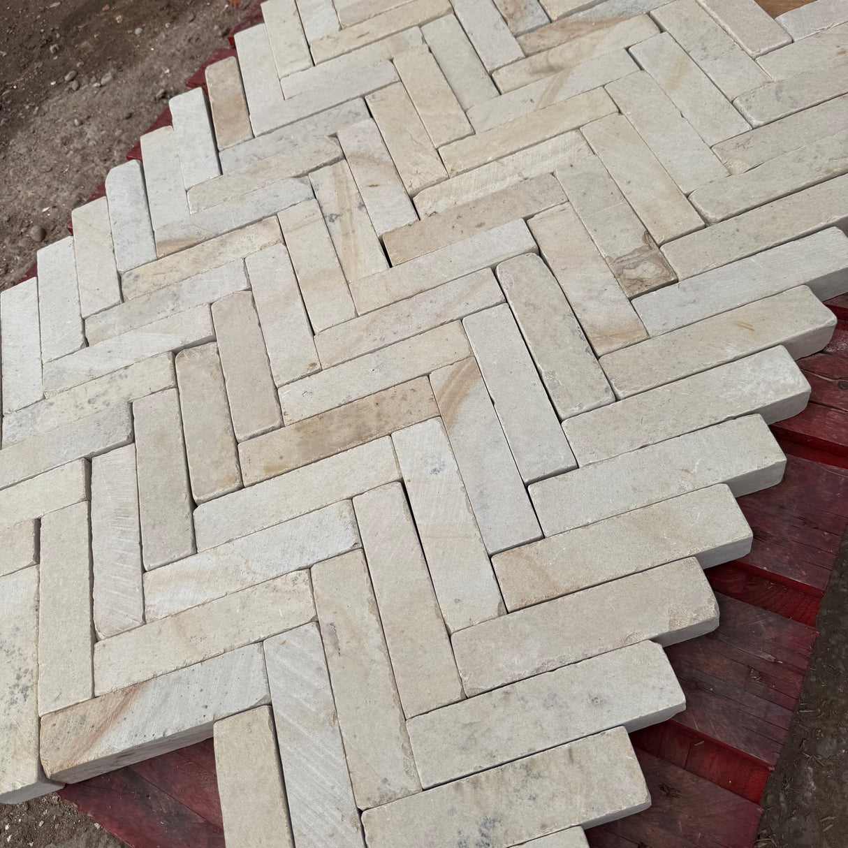 Beige Sandstone Stackers - 200mm x 50mm x 40mm - Per SQM