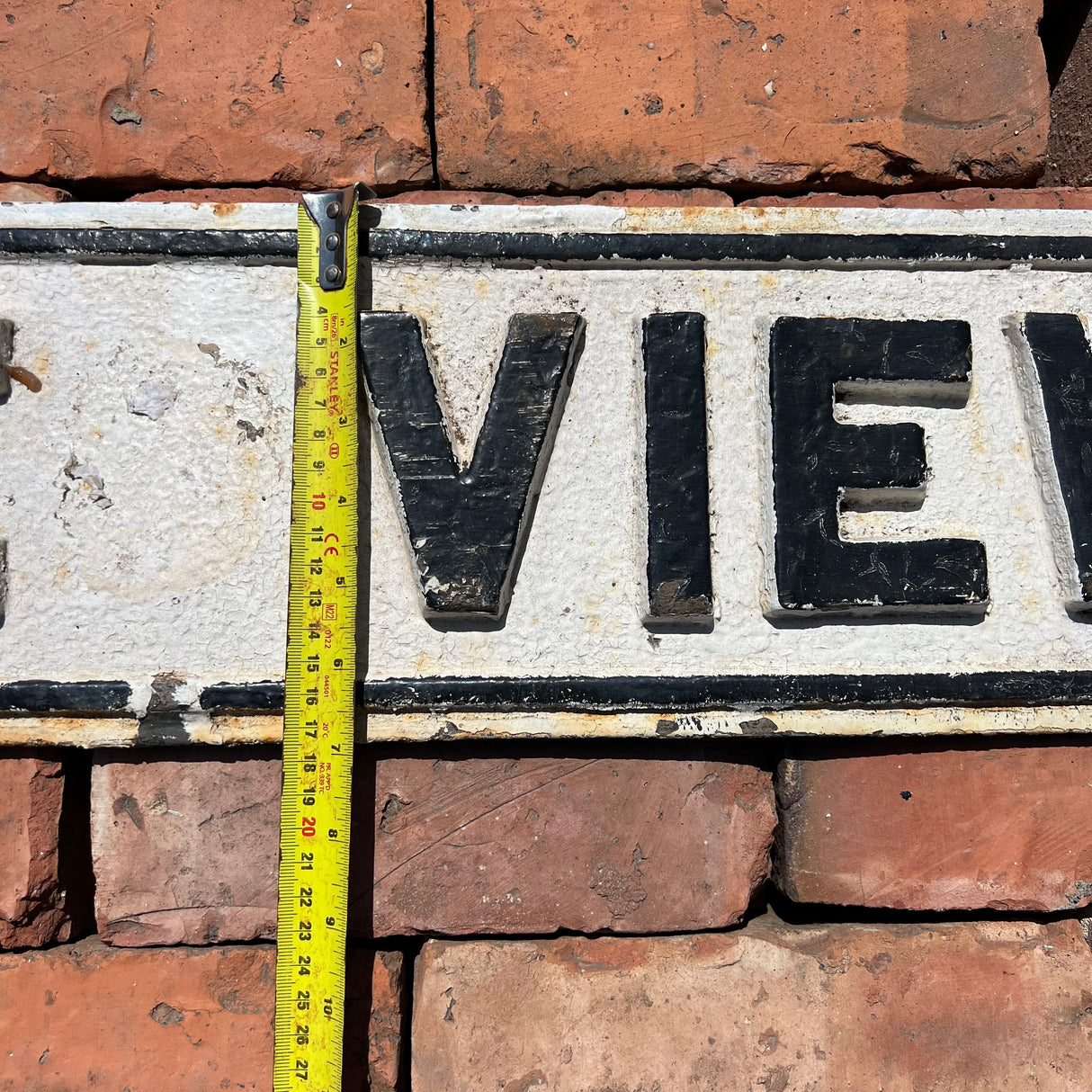 Original Cast Iron ‘Castle View’ Street Sign