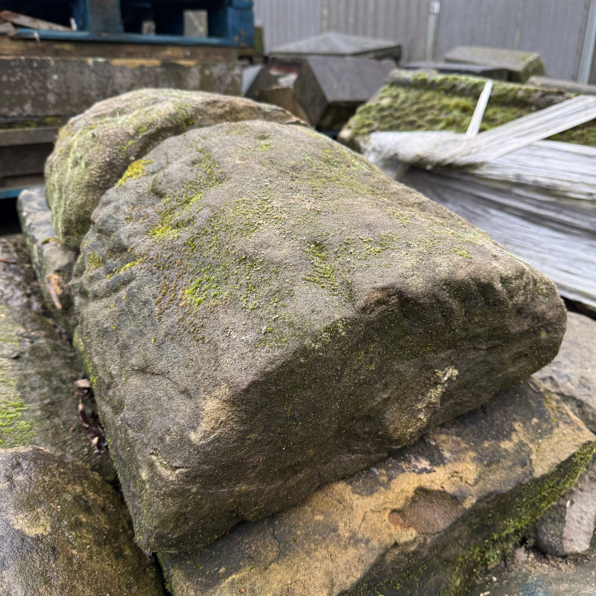 Reclaimed Saddleback Stone Wall Coping - Job Lot