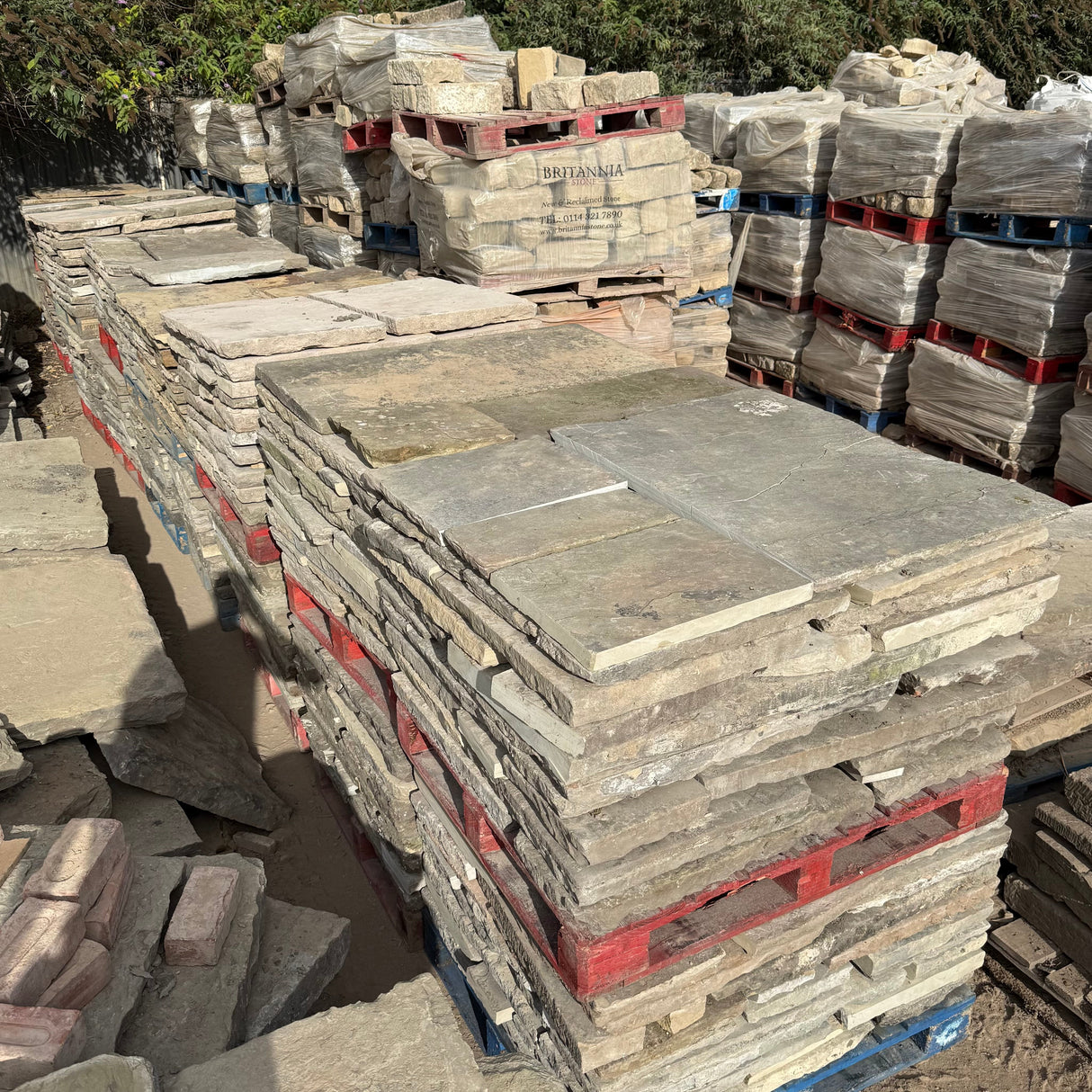 Reclaimed Grade A Yorkshire Stone Paving - Per SQM