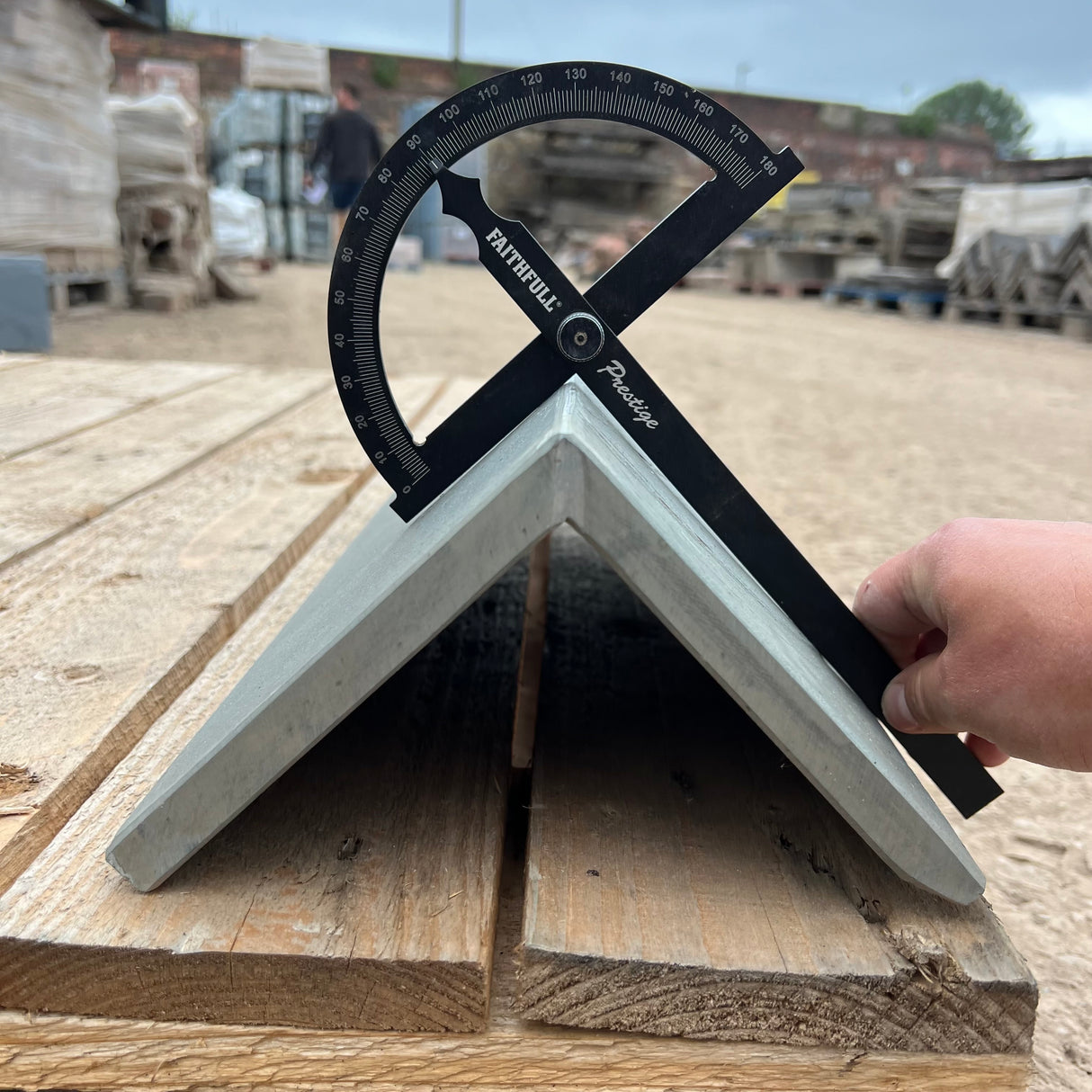 New Brazilian Slate Roof Ridge Tile - 90 Degree