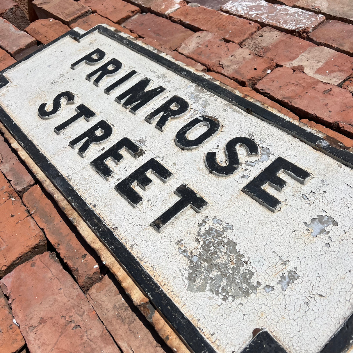 Original Cast Iron ‘Primrose Street’ Street Sign