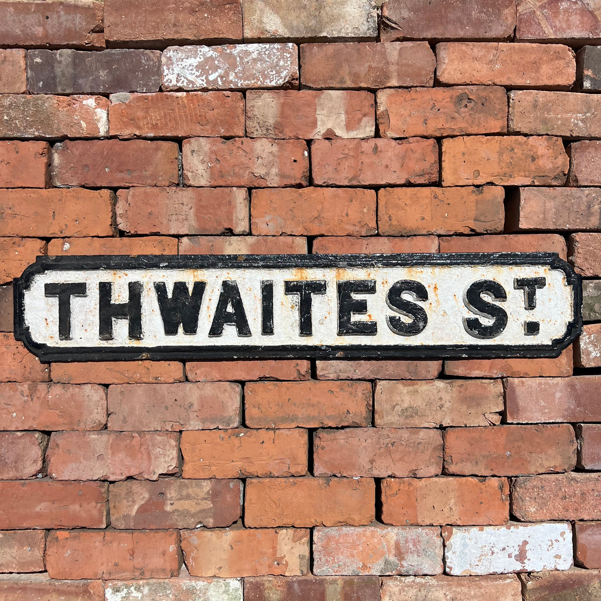 Original Cast Iron ‘Thwaites St’ Street Sign