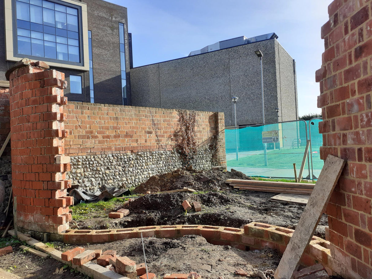 Crinkle-Crankle Wall Or Wavy Wall in Ipswich