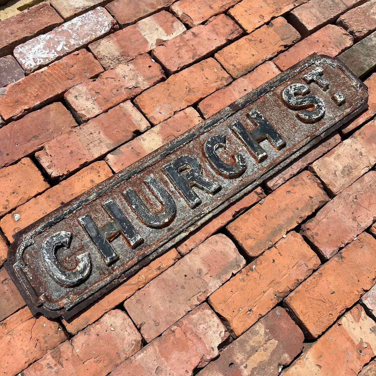 Original Cast Iron ‘Church St’ Street Sign