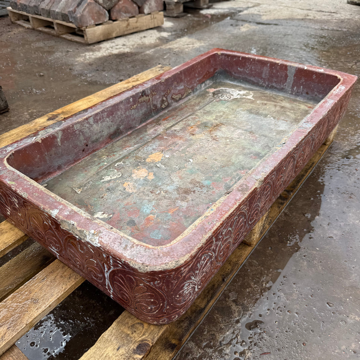 Decorative Glazed Brown Sink