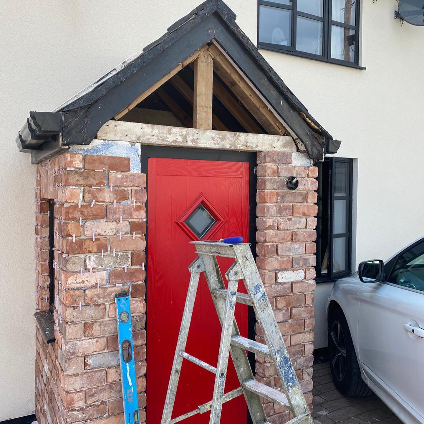 External Brick Slip Porch in Rugeley
