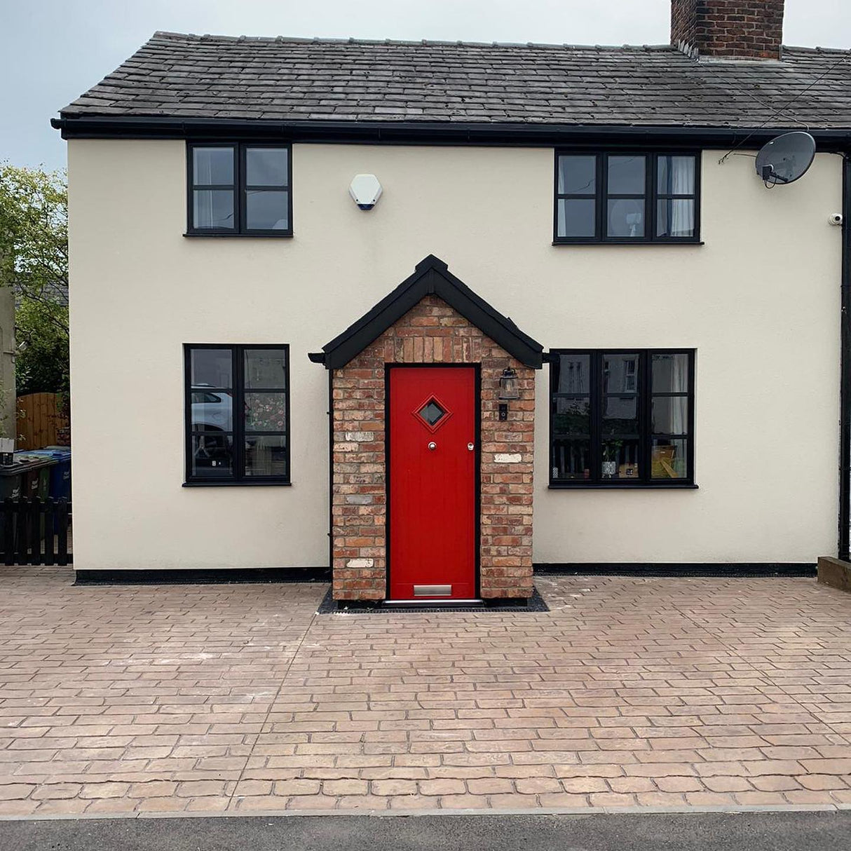 External Brick Slip Porch in Rugeley