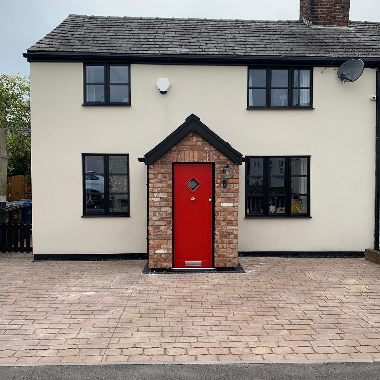 External Brick Slip Porch in Rugeley