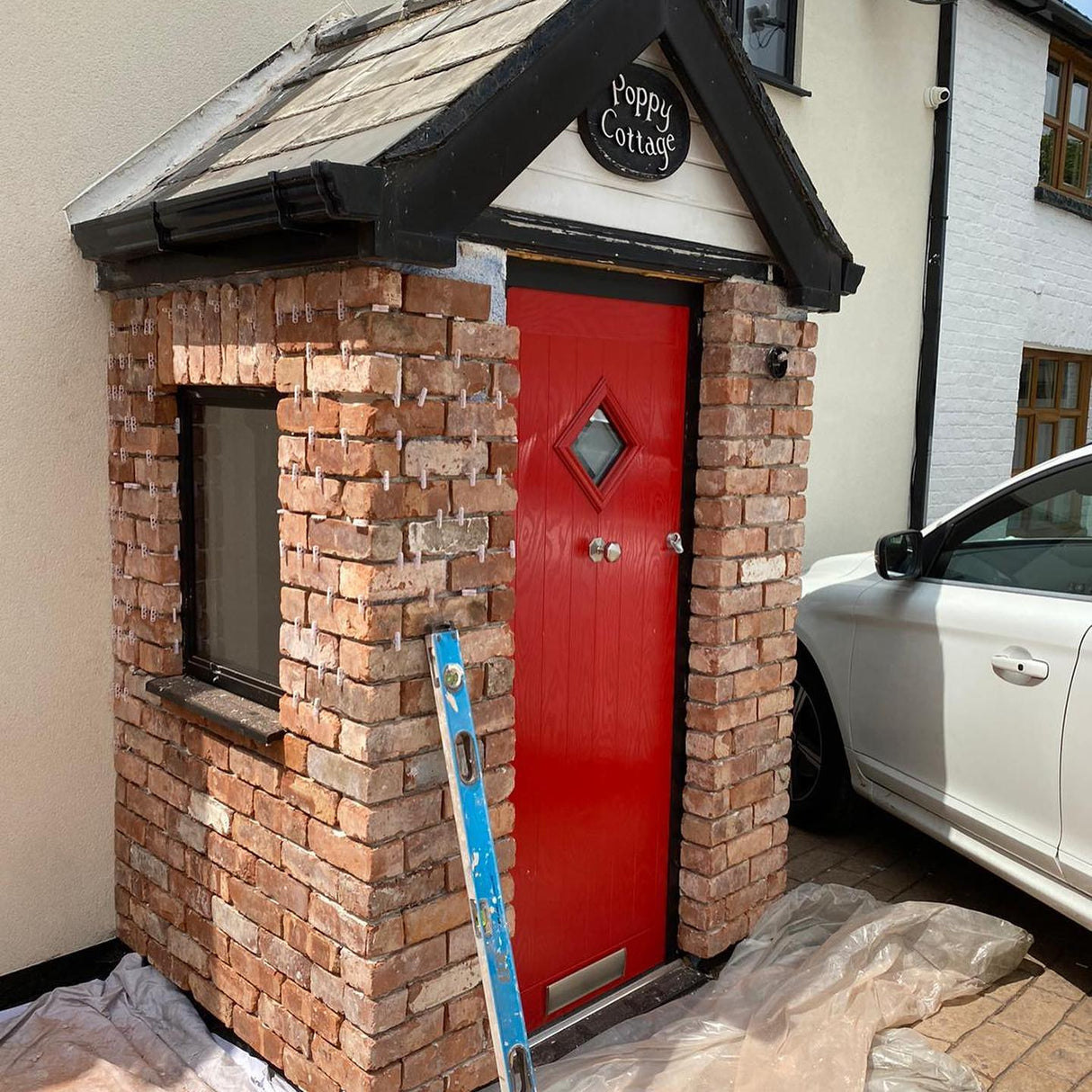 External Brick Slip Porch in Rugeley