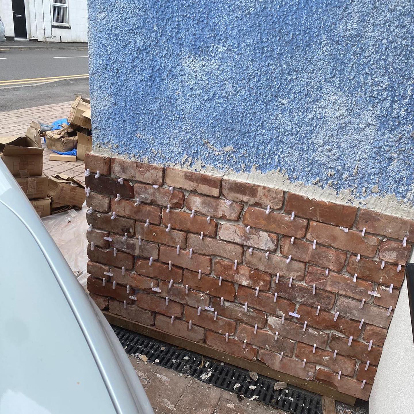 External Brick Slip Porch in Rugeley