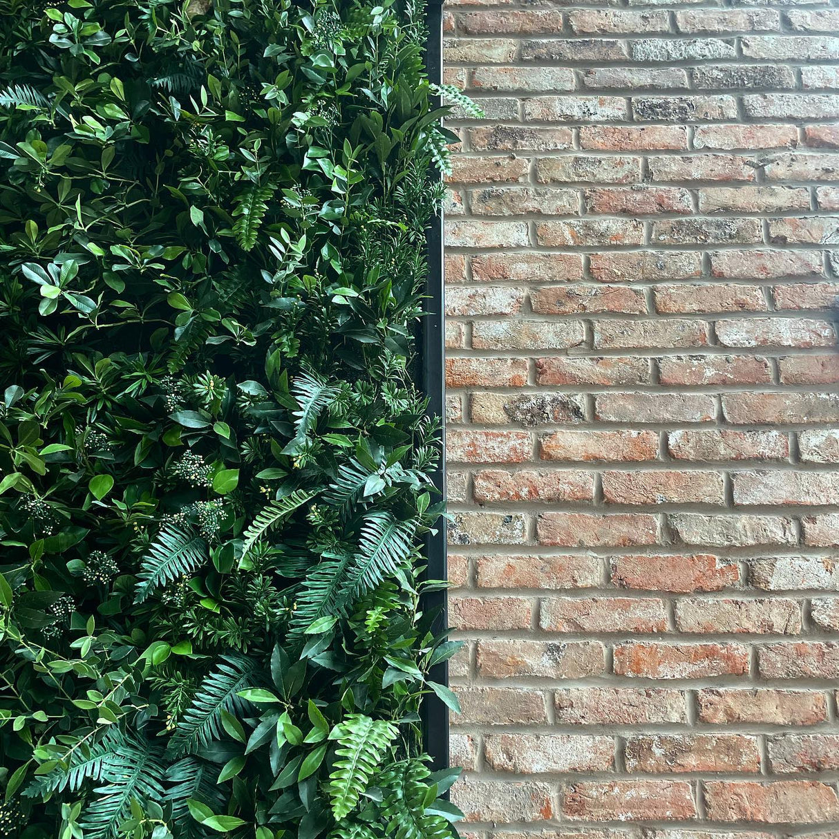 Rustic Brick Tile Feature Wall in London