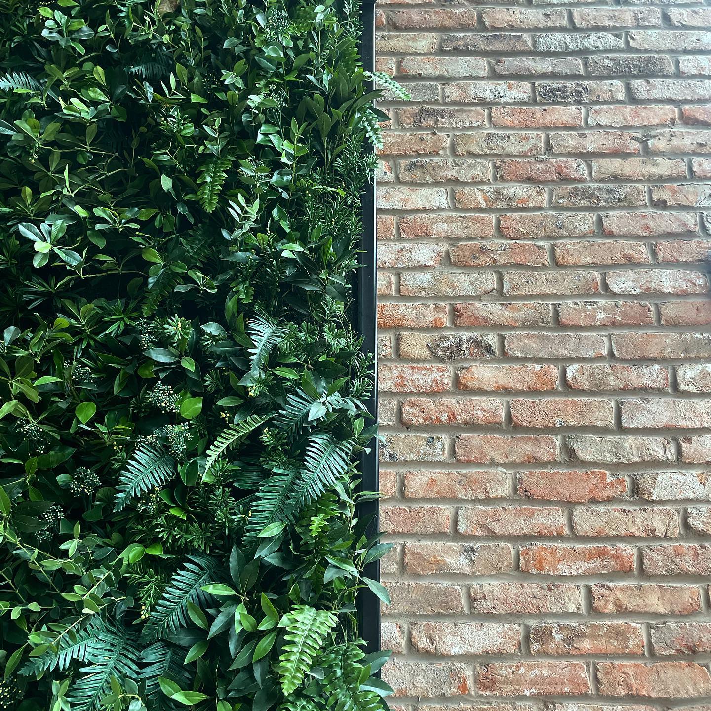 Rustic Brick Tile Feature Wall in London