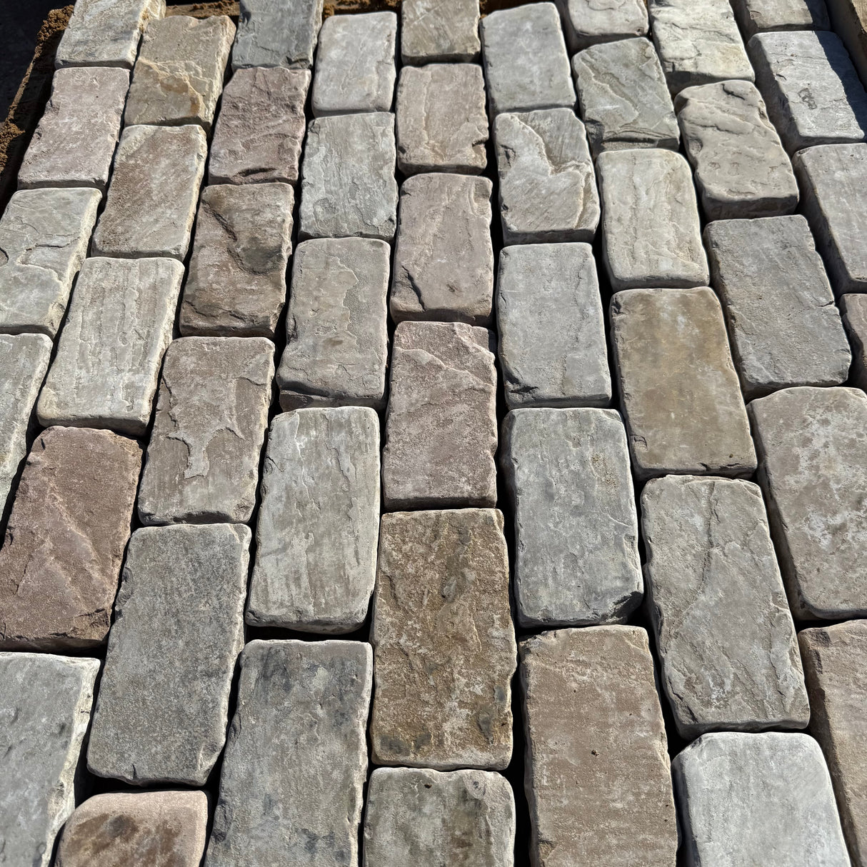 Sandstone Tumbled 200 x 100 Cobbles - Per SQM